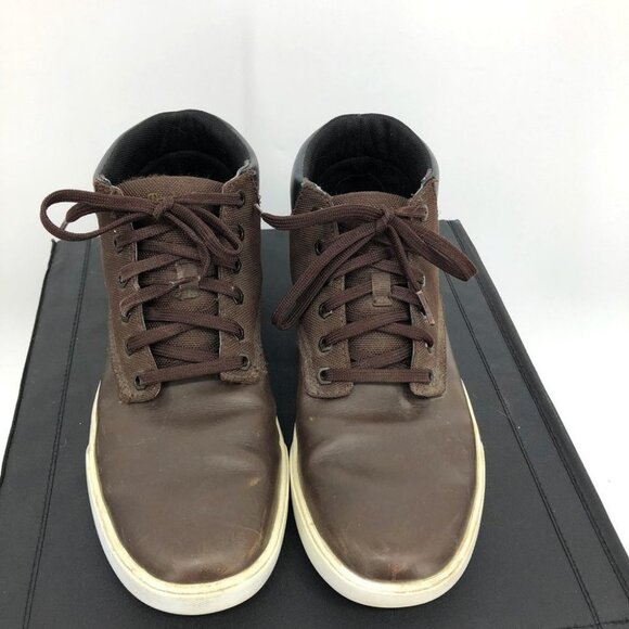 Timberland men’s dark  brown leather lace up Chukka boots size 9 A113N - Picture 15 of 16